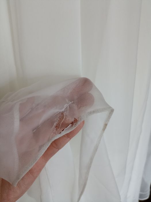 Suknia ślubna elegancja długa delikatna  koronka francuska