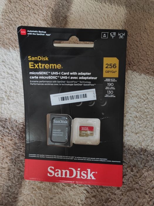 Karta pamięci SanDisk extreme microSDXC 256GB
