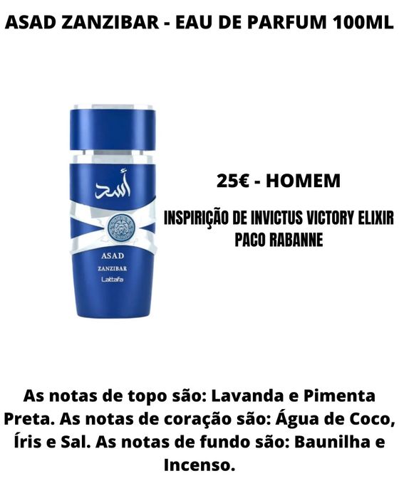 Asad / Asad Zanzibar - Eau de Parfum 100ml - Homem