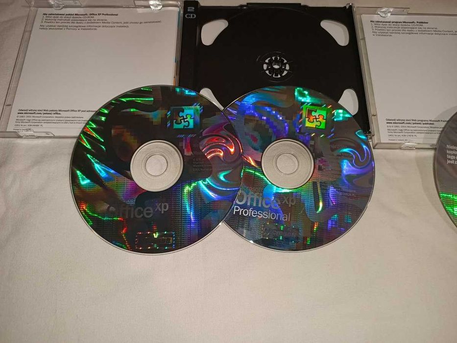 Microsoft Office XP Professional i Publisher PL (2002) KOMPLET 4CD