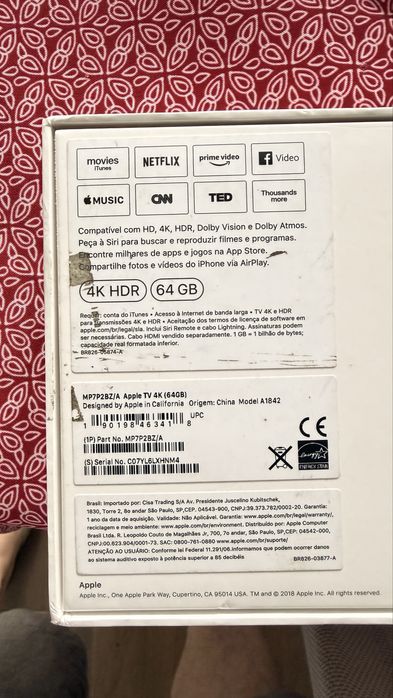 Apple tv 4k A1842  -  64 GB