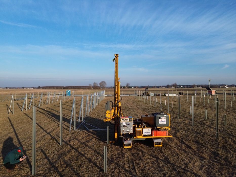 Kafarowanie/Palowanie/Wbijanie słupów  pod konstrukcję fotowoltaiczną
