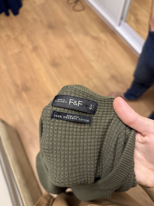 Светр/кофта чоловічий, колір хакі, зелений F&F