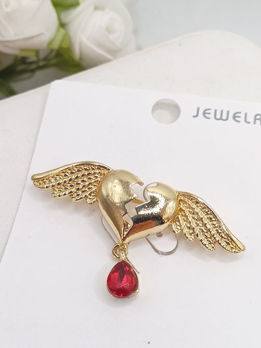 Ozdoba broszka serce