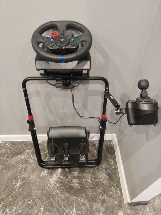 Logitech G29 + shifter + stelaż