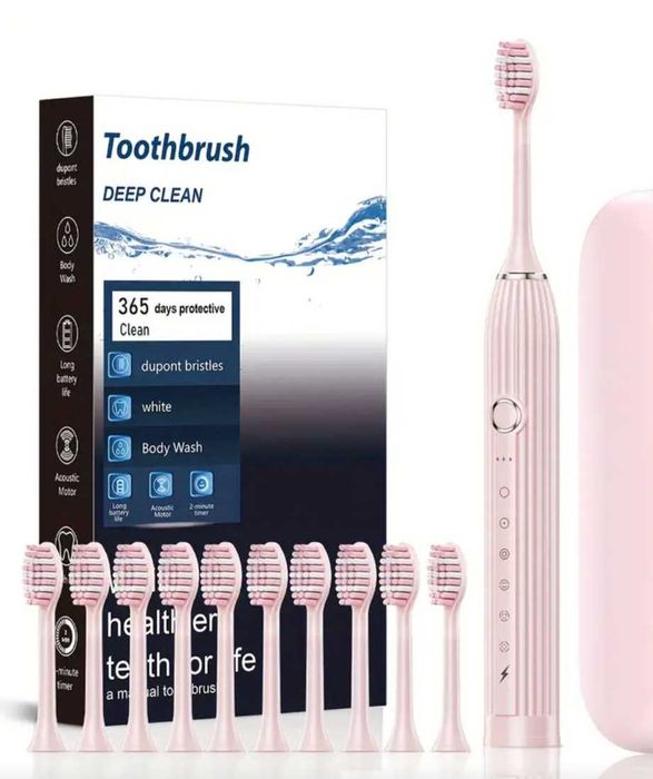 Електрична зубна щітка + 10 насадок!!!