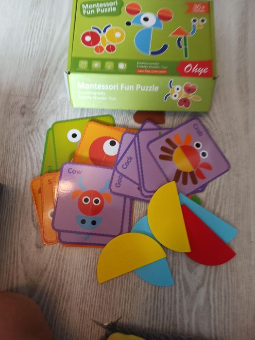 Układanka drewniana Montessori puzzle