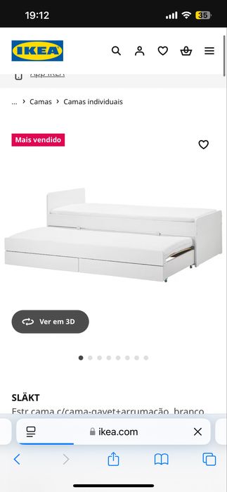 Cama de solteiro com 2 gavetas e cama de baixo64552033468162123