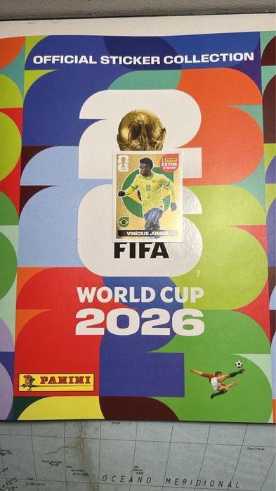 Vinicius Junior / Panini FIFA world cup 2026 / Brasil / Extra Sticker Gold Edition