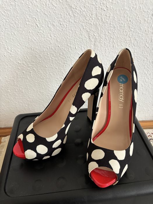 ZJAWISKOWE Szpilki na platformie peep toe NOWE Yamamay 39