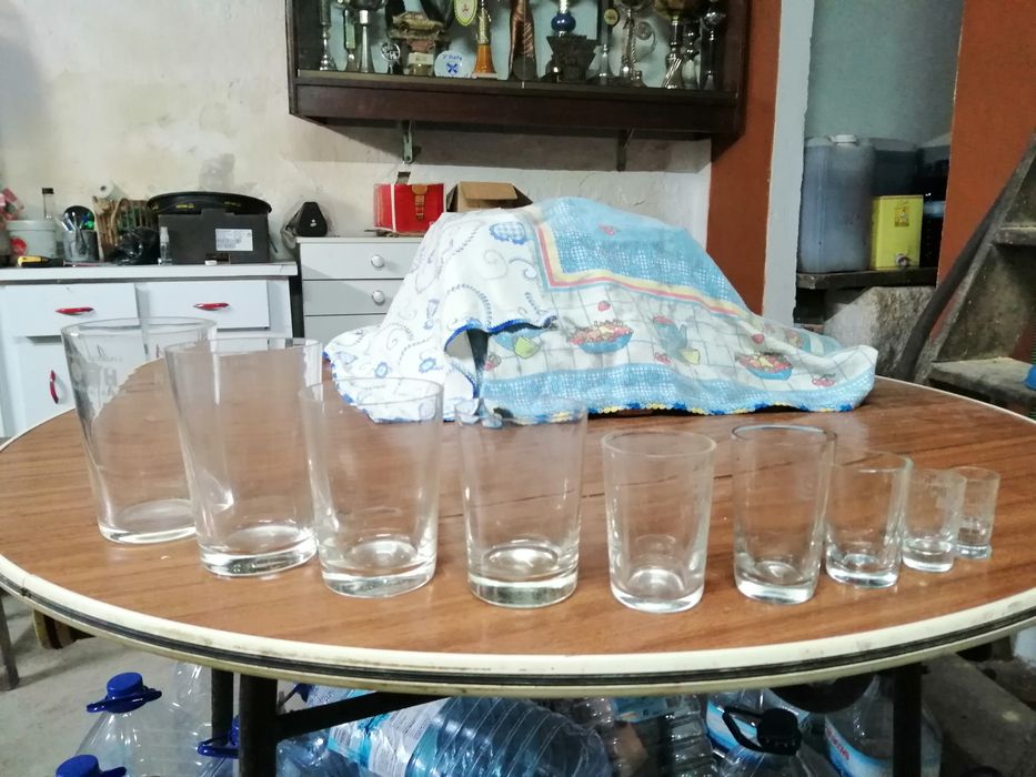 Copos antigos aferidos