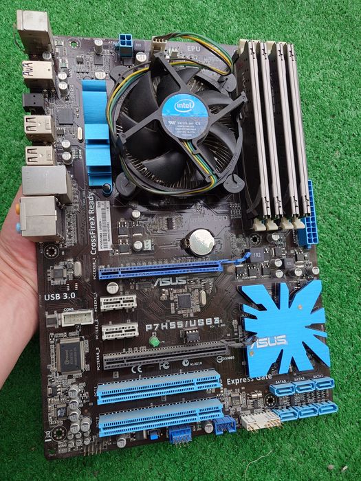 Płyta główna ASUS P7H55/USB3, procesor i5 760, ram 8GB