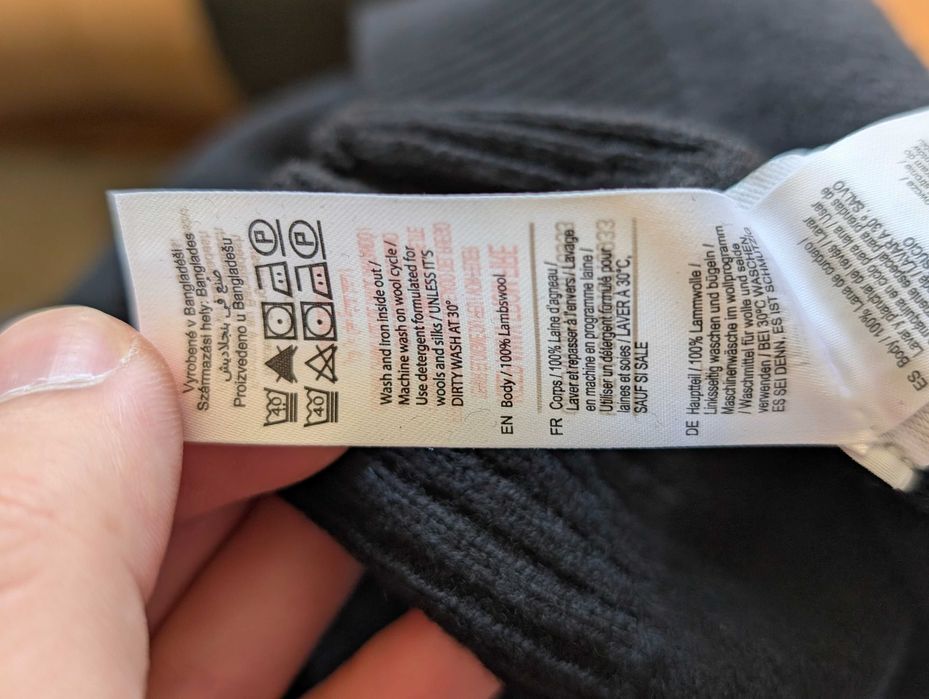Sweter wełniany męski Nowy z metką