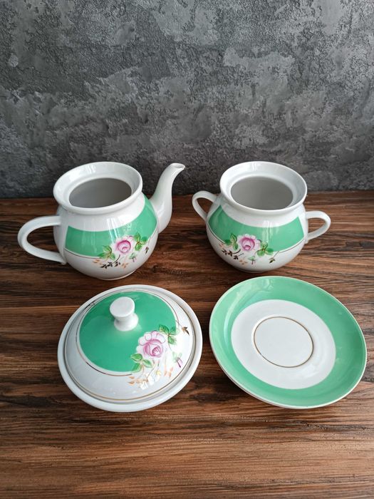 Посуд порцеляновий український іноземний супниця тарілки салатник чайн