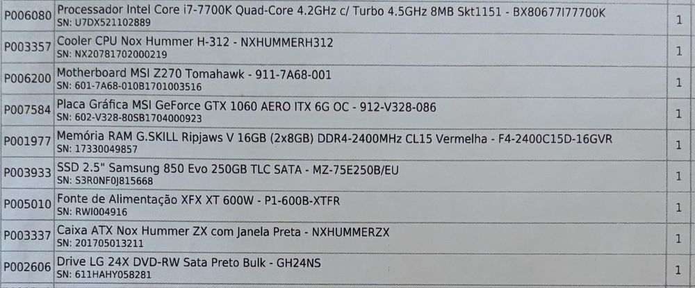 PC Gaming Completo + Monitor 27” + Teclado e Rato RGB – Pronto a Usar