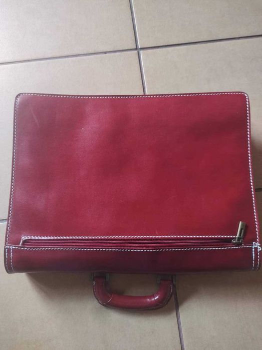 Toscanio made in italy teczka z naturalnej skóry uniseks