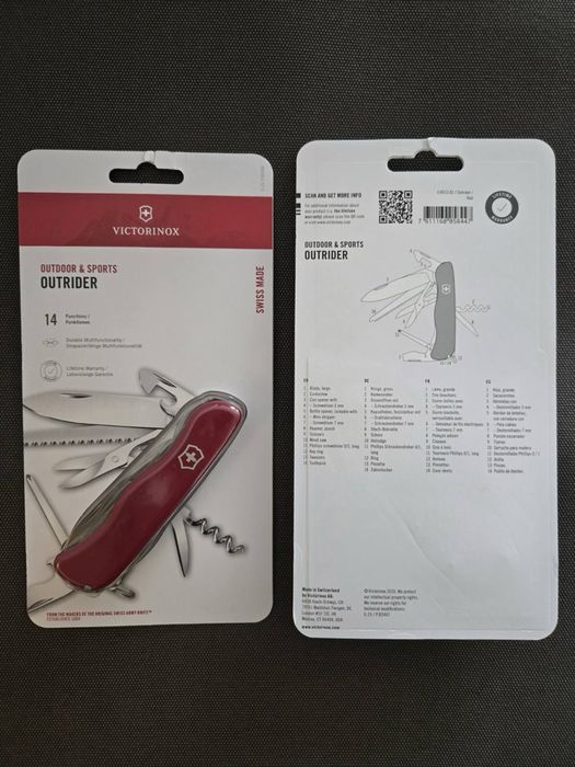 Складной нож Victorinox Outrider ( красный)