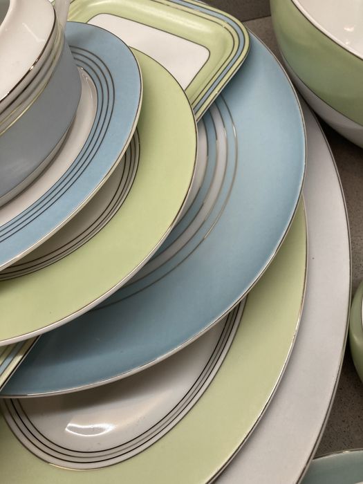 Serviço de jantar Spal azul/verde