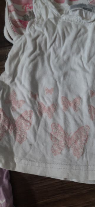 Komplet bloomersy i bluzeczka baskinka organic cotton 86 pudrowy