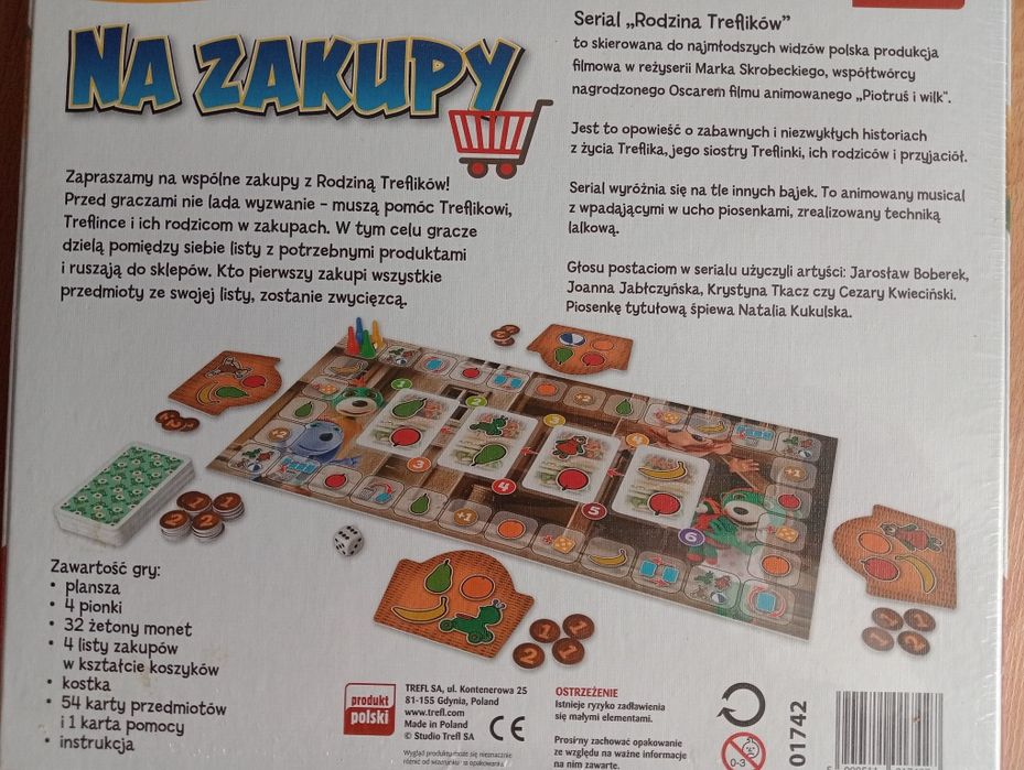 Nowa Gra planszowa Rodzina Trefików "Na zakupy"