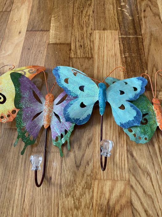Cabide decorativo borboletas