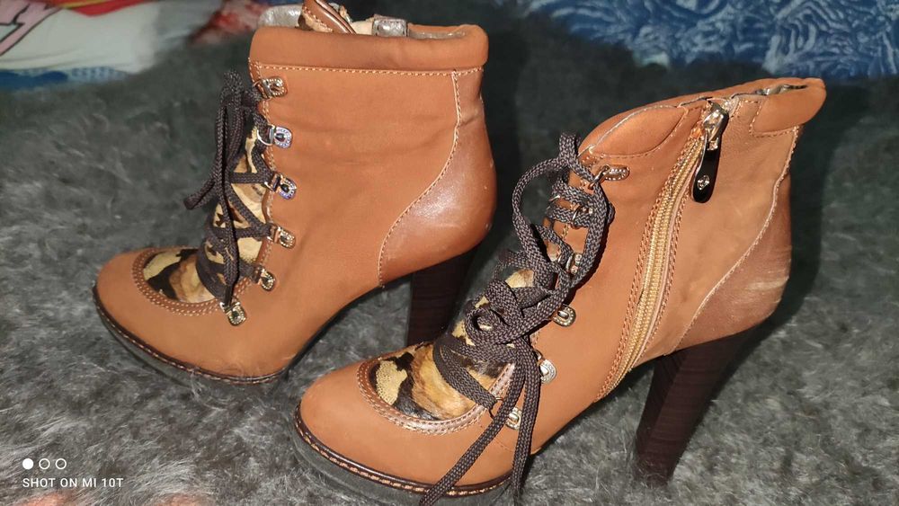 Красивые женские демисезонные ботинки, кожа, 38 р-р