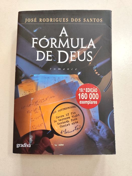 Livro A Formula de Deus de José Rodrigues dos  Santos