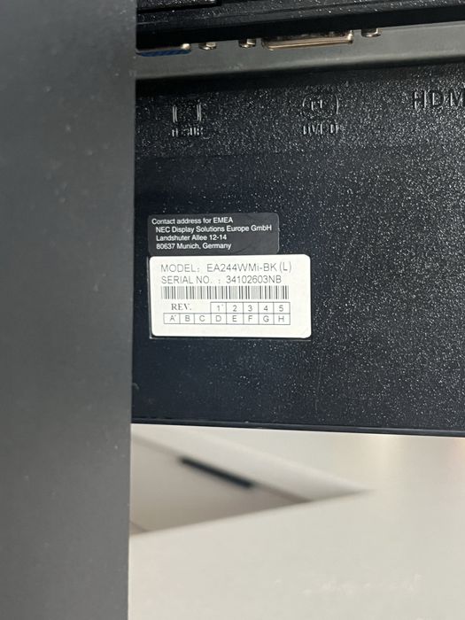 Monitor NEC 24' l240um