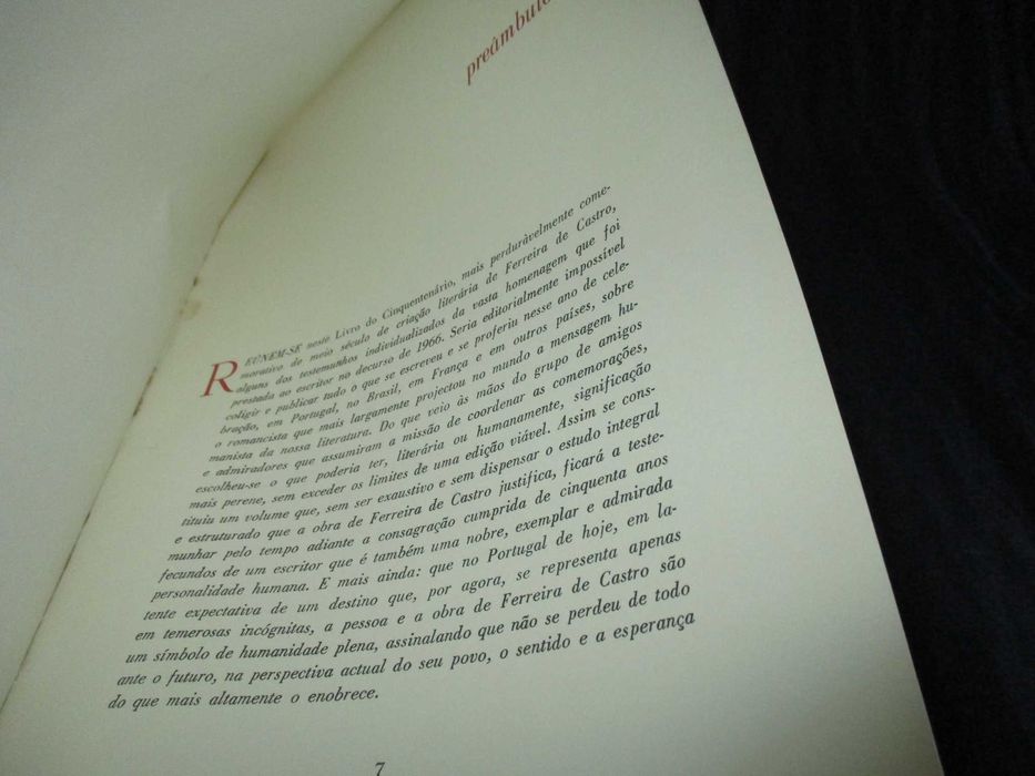 Livro do Cinquentenário da vida literária de Ferreira de Castro