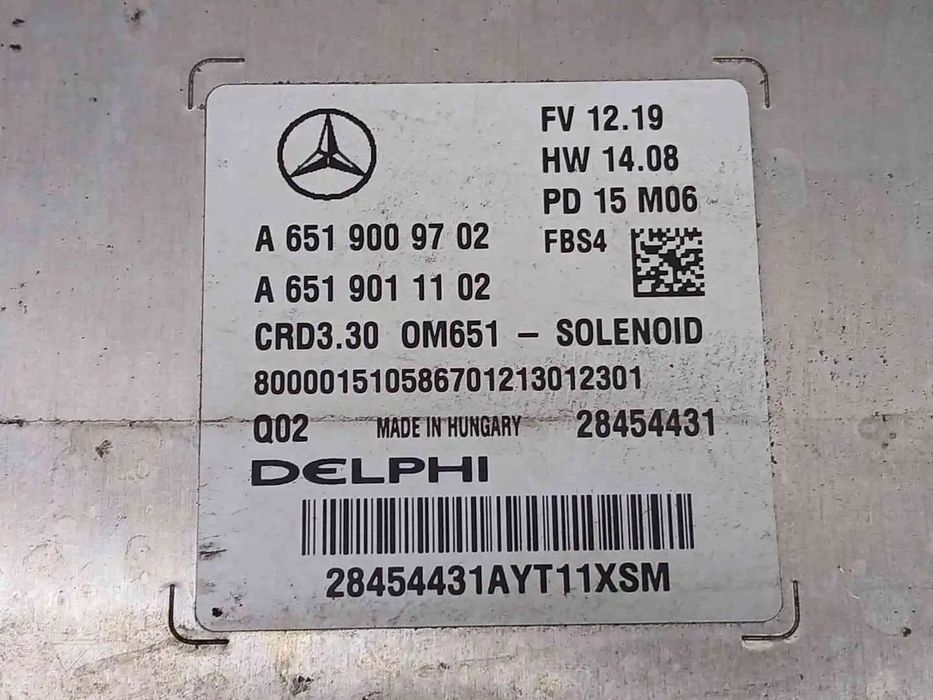 Centralina De Motor Uce MERCEDES-BENZ CLA SHOOTING BRAKE (X117) CLA 220 CDI / D (117.903) A6519011102 A6519009702