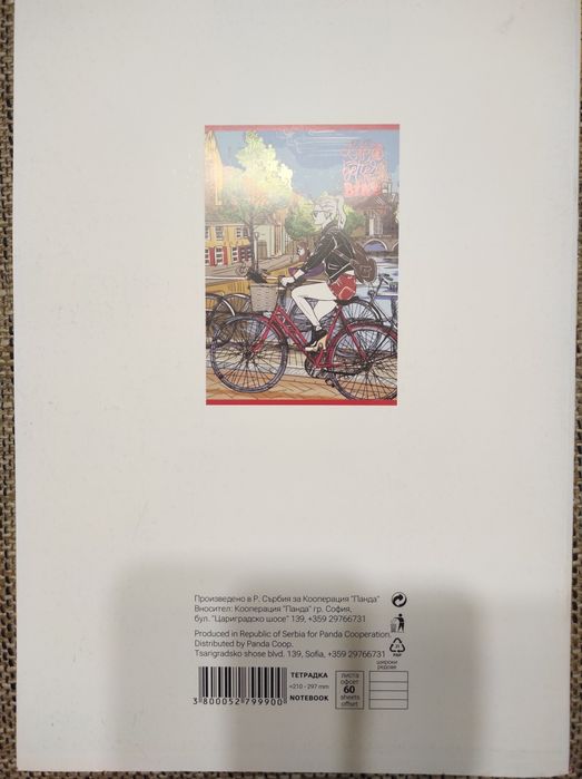 Зошит формату А4, 60л у лінію, 52л