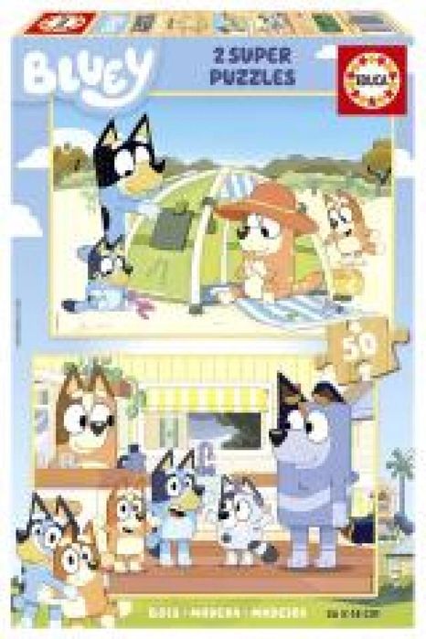 Puzzle 2x50 Blue (drewniane) pudełko,220x321 mm