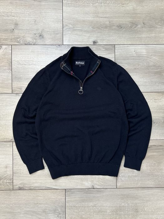 Barbour sweter męski granatowy