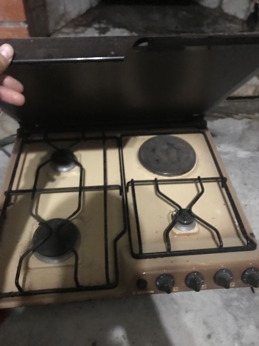 Placa a gás usada
