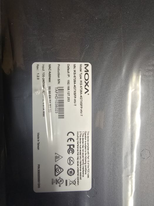 Moxa IKS-6728A-4GTXSFP-HV-T – przemysłowy switch Ethernet – NOWY