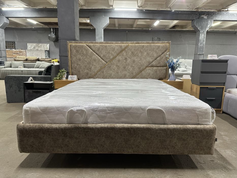 Ліжка з вбудованими матрацами, дешево, двоспальні, з нішою