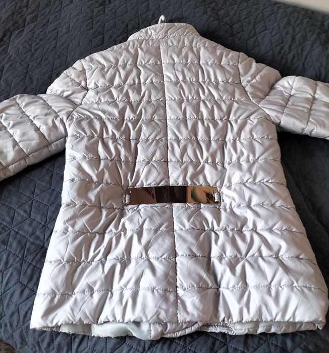 Kurtka Paparazzi Fashion - szara, pikowana ze stójką rozm.36 wiosenna