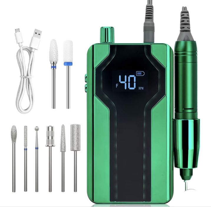 Profesjonalna frezarka do paznokci Delanie 40000 RPM LCD