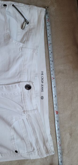 C&A 42 XL the cropp jeans białe spodnie Jessica bawełna, elastan
