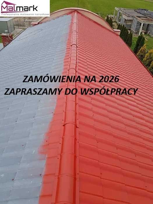 Malowanie dachu dachów natryskowe malmark.pl/galeria