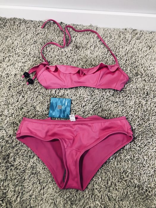 Atlantic różowy strój kapielowy S 36 nowy bikini dwuczęściowy