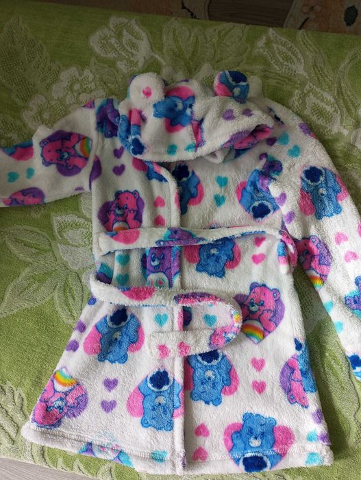 Дитячий халат з вушками care bears