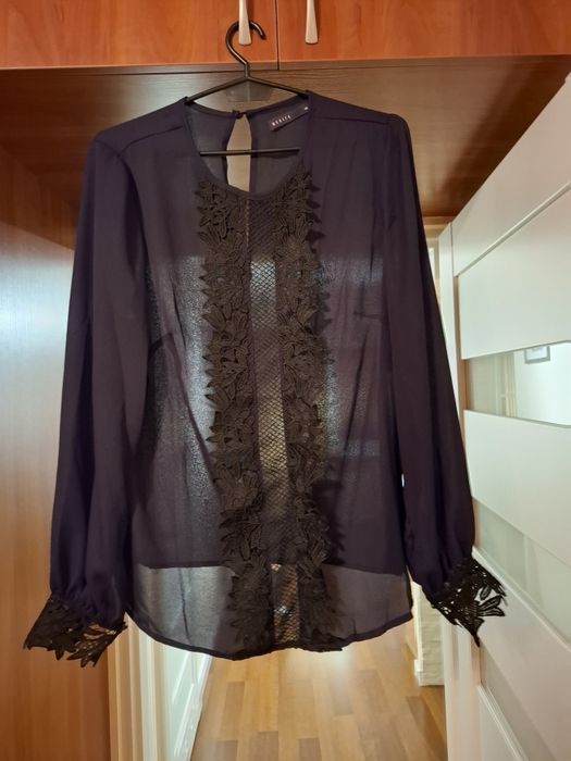 Bluzka elegancka czarna mohito 38