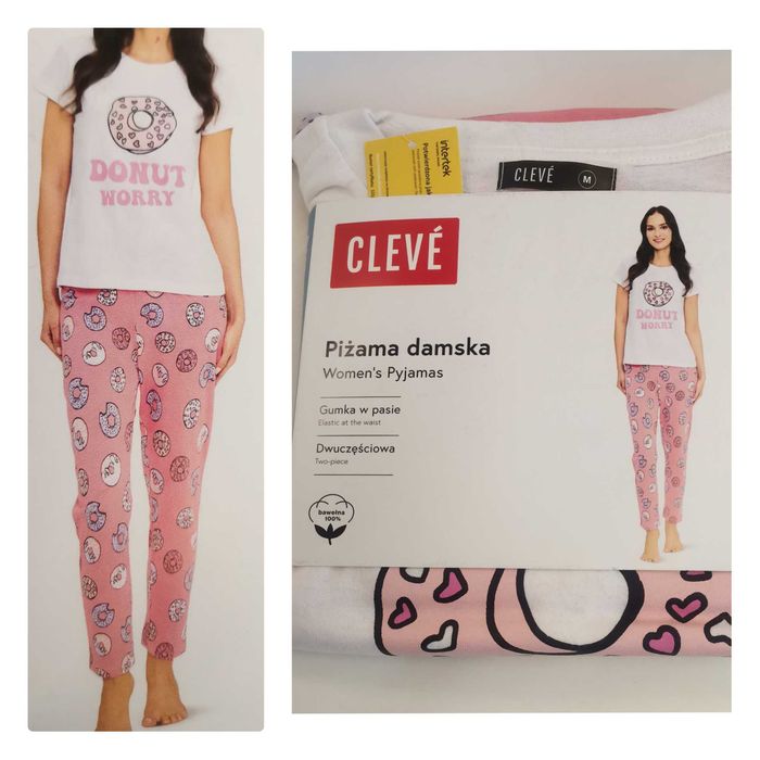 Nowa piżma damska M,L,XL piżama M L XL