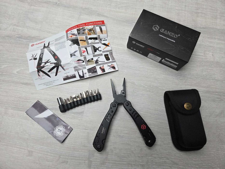 GANZO G302-B multitool – stan idealny, pełny zestaw