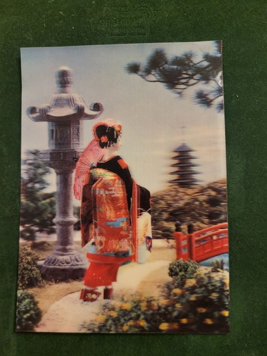Pocztówka 3D Maiko Girl lata 60' bardzo ładny stan