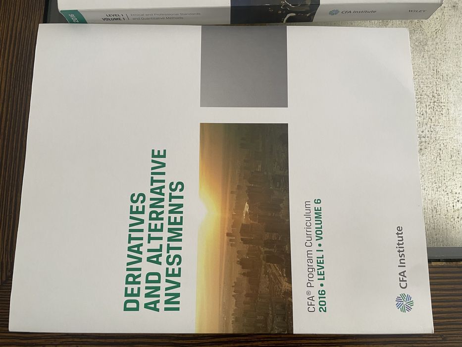 CFA Level 1 (2016) - livros de estudo