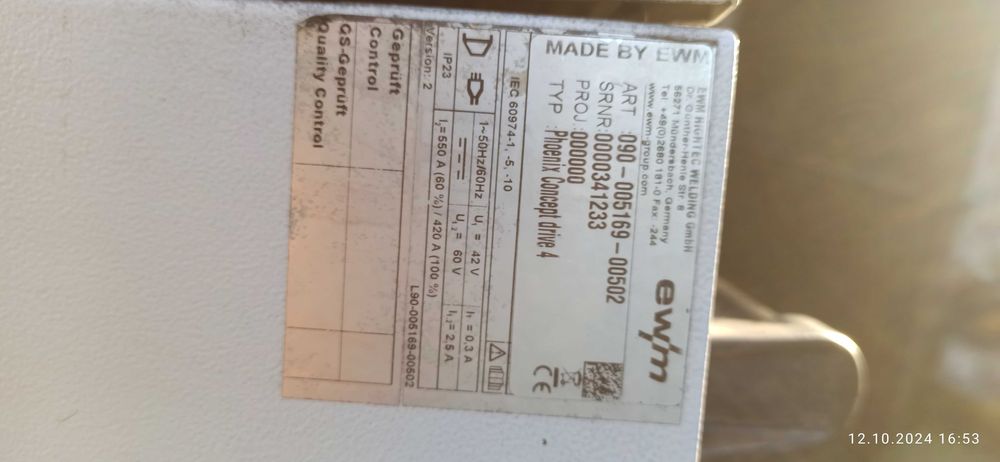 Spawarka EWM Phoenix 351 concept Puls