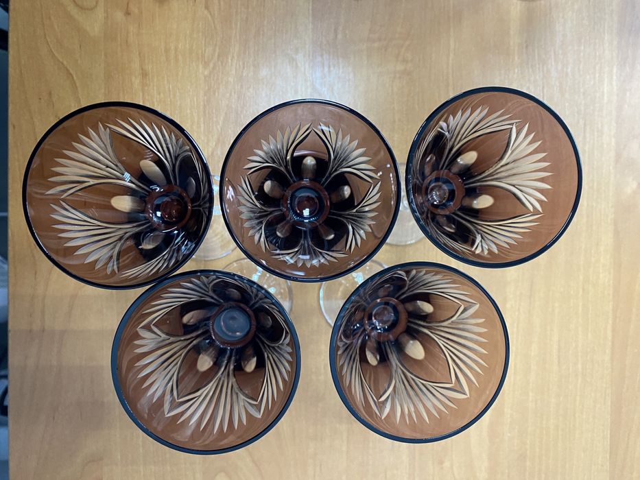 Бокалы из Цветного Хрусталя 17 см