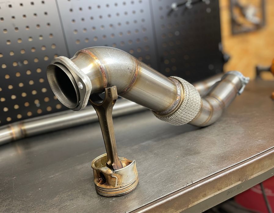 Downpipe 3” BMW e39 525d 530d m57 pełny decat
